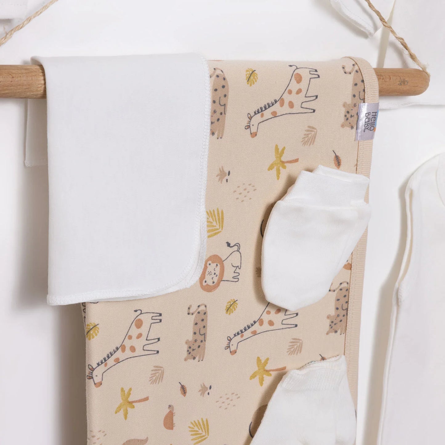 HelloBaby Boy 10 piece Newborn Set - Ecru