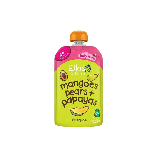 Ella's Kitchen Organic Mangoes Pears & Papaya Baby Food Pouch 4+ months 120g