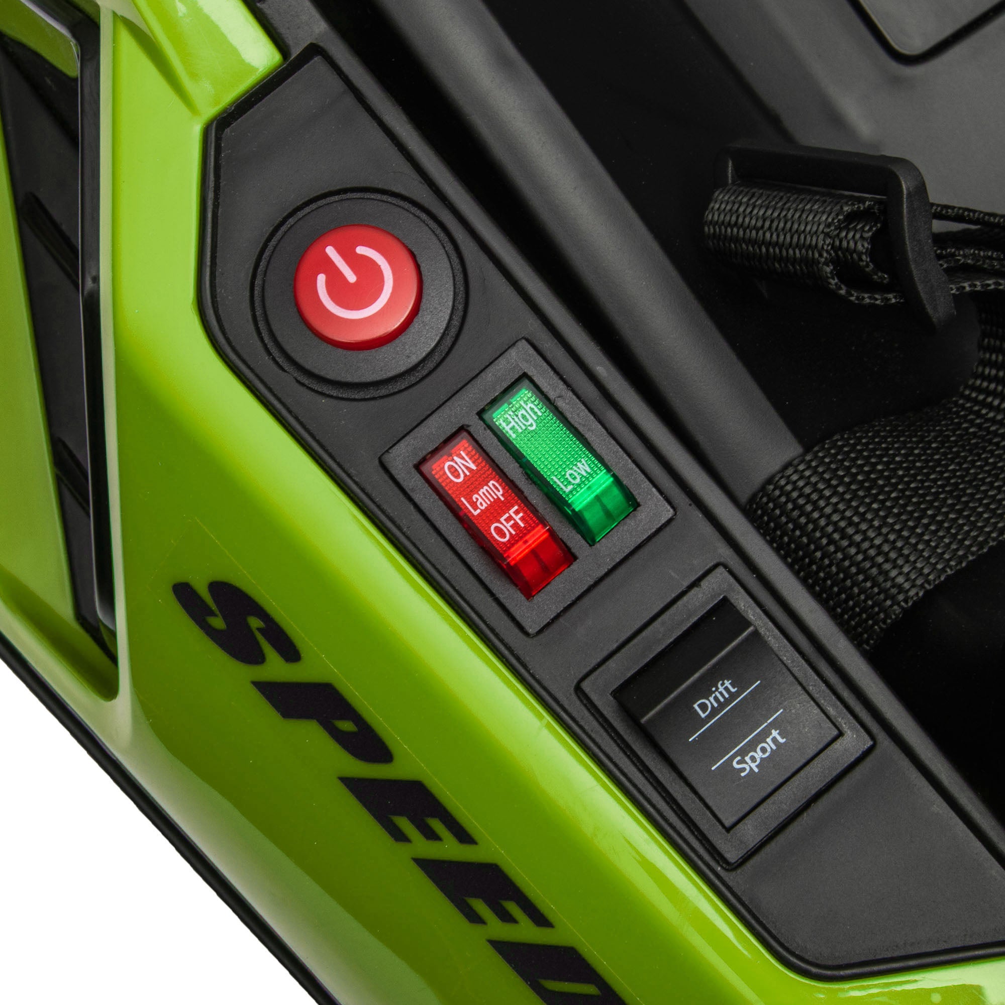 HOMCOM 24V Electric Go Kart for Kids with Adjustable Seat for 6-12 Years Old in Green-7