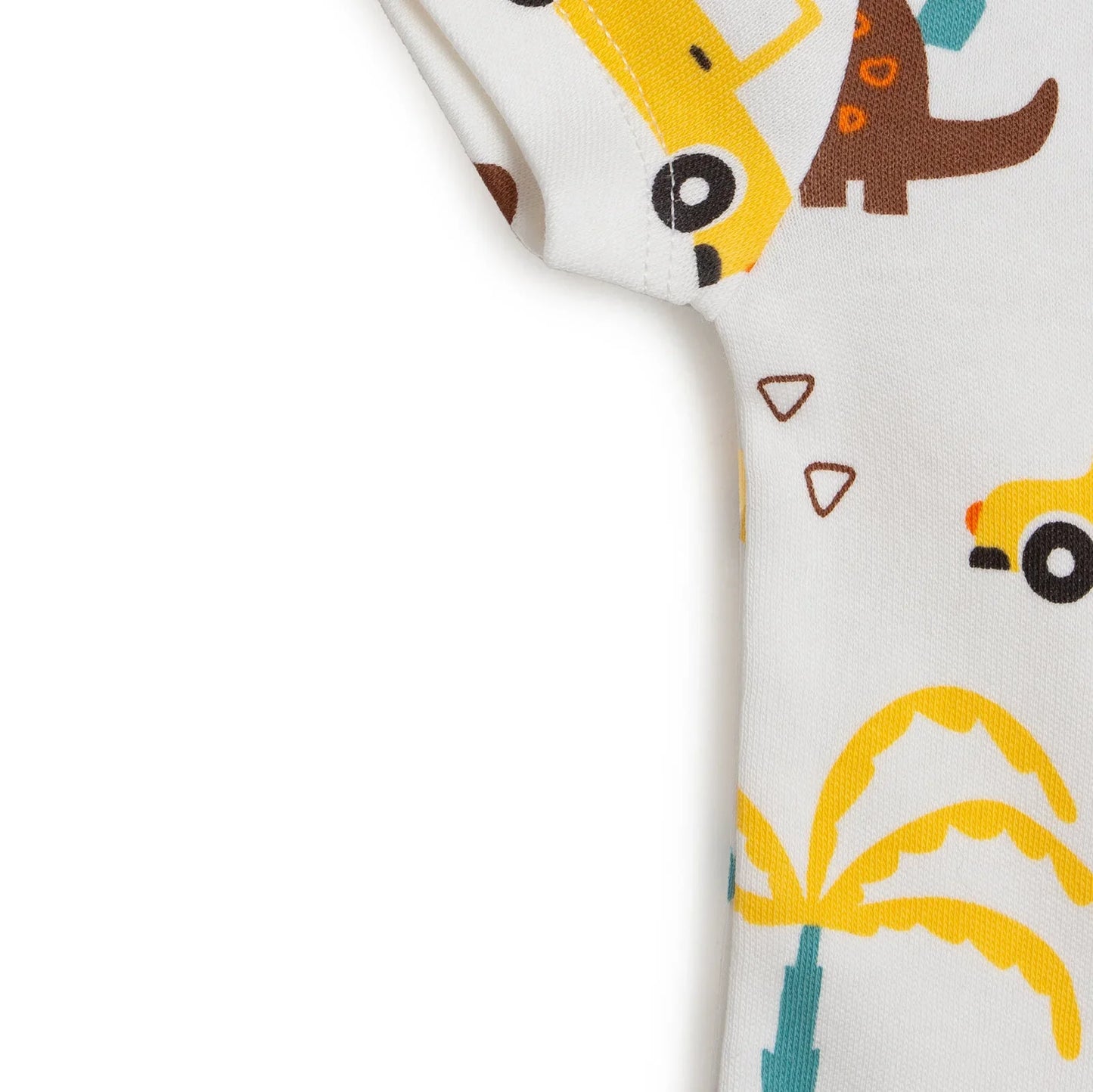 HelloBaby Newborn Baby Boy T-shirt - Footless Bottom - Green