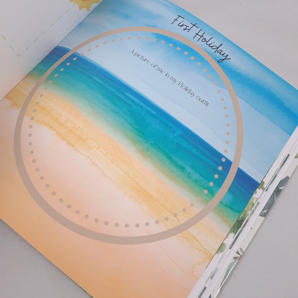 Baby Memory Book - Baby's First Year - First Year Milestone - Neutral Baby Book - Baby Shower Gift