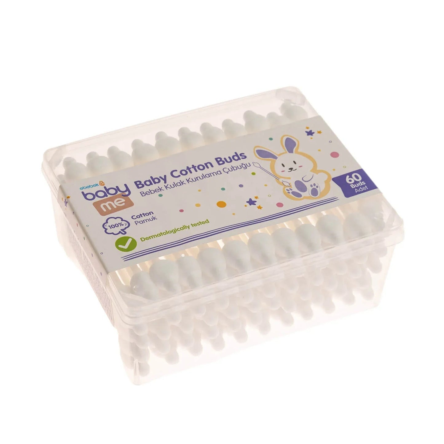 baby me Baby Cotton Buds 60 pcs - mezetto