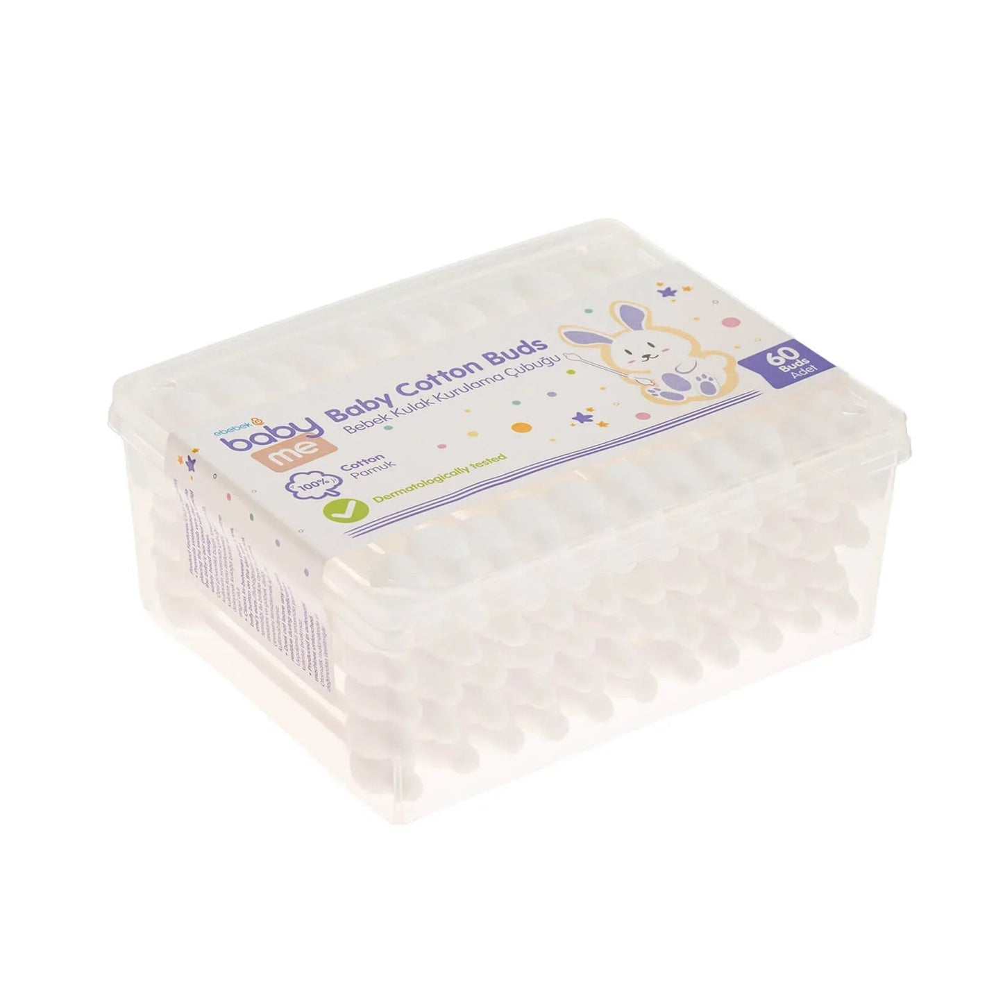 baby me Baby Cotton Buds 60 pcs - mezetto