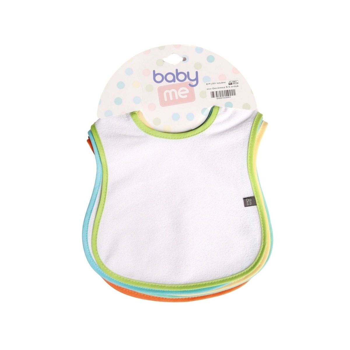 baby me Fluid Proof Baby Feeding Bib Pack of 5 - mezetto