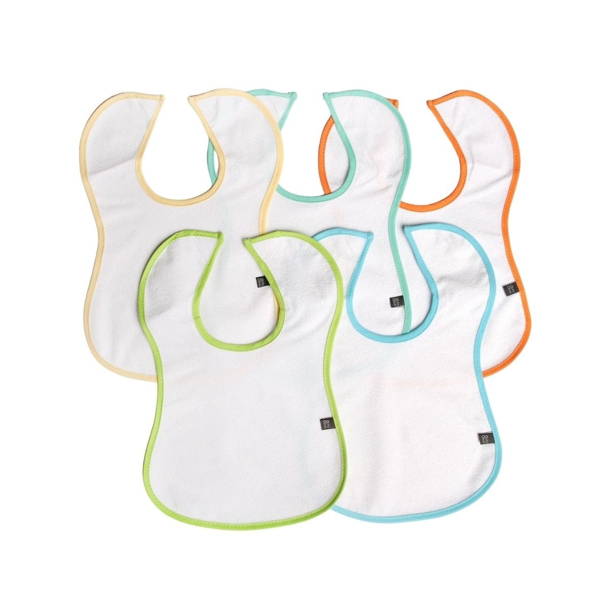baby me Fluid Proof Baby Feeding Bib Pack of 5 - mezetto