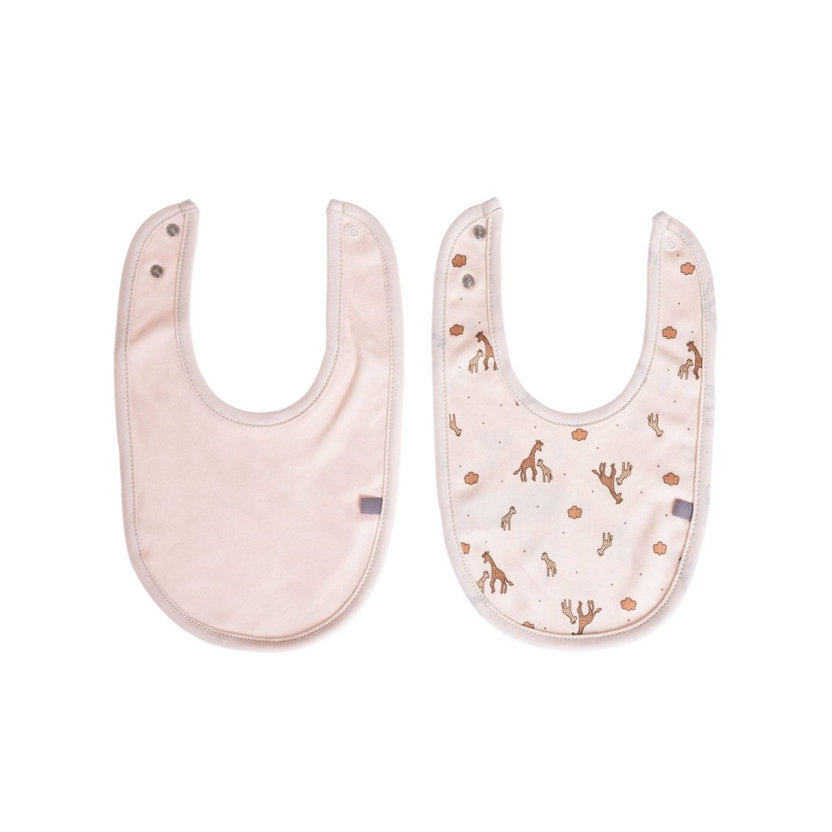 baby me Giraffe Baby Bib Pack of 2 - mezetto