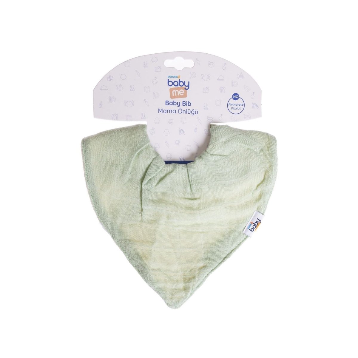 baby me Muslin Dribble Bib Green - mezetto