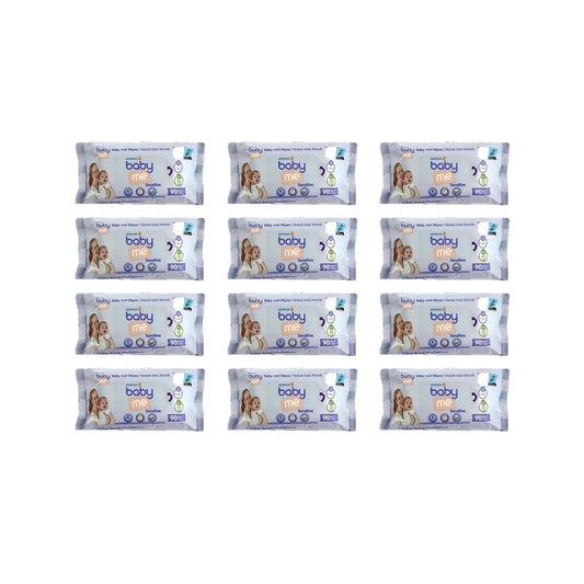 baby me Sensitive Baby Wipes 12x90 pcs - mezetto