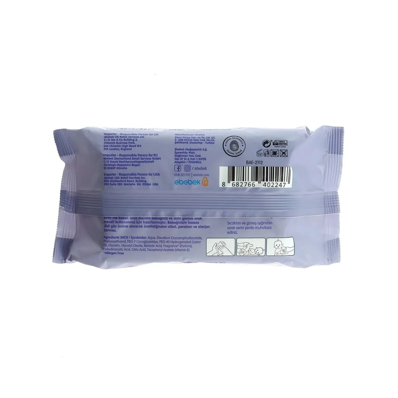 baby me Sensitive Baby Wipes 12x90 pcs - mezetto