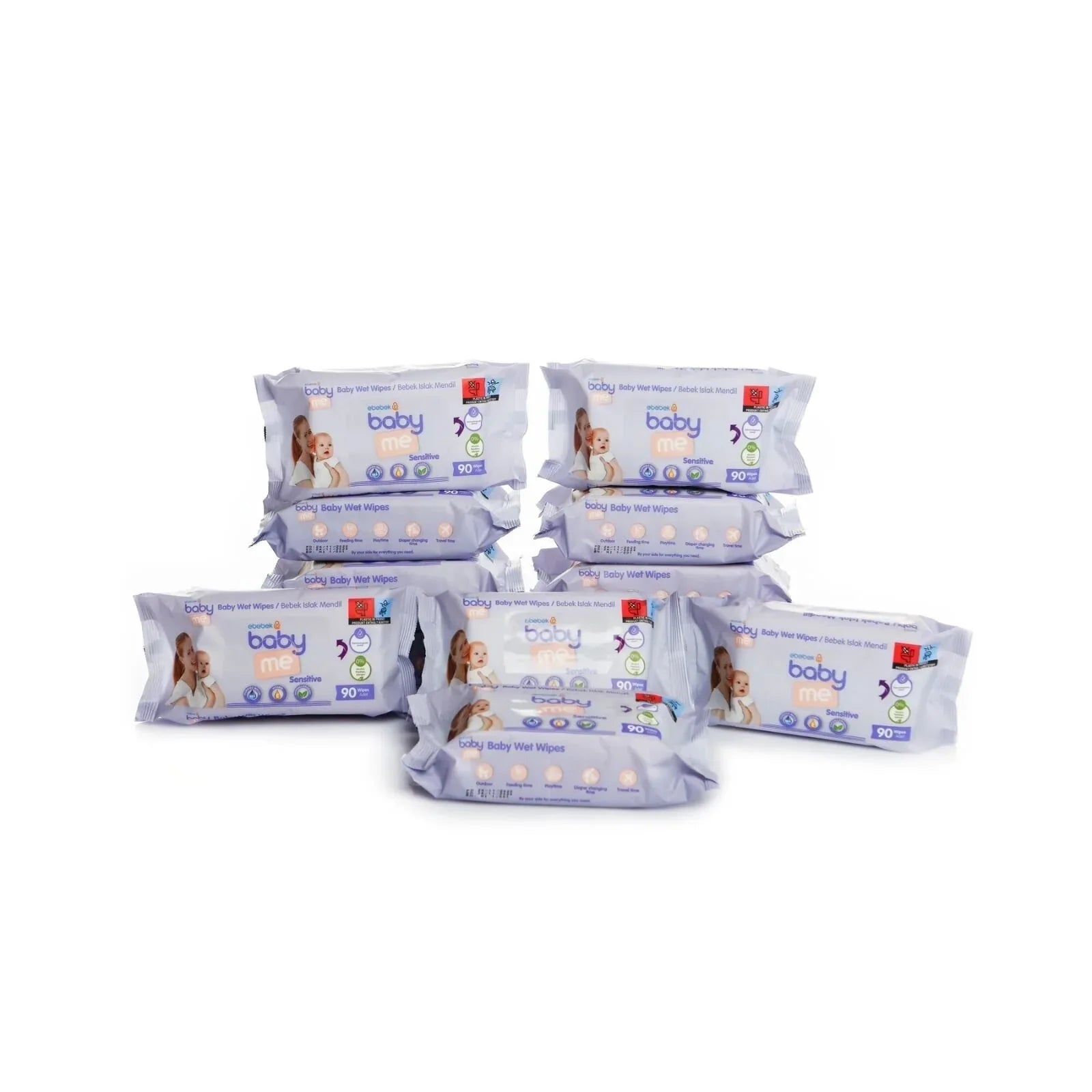 baby me Sensitive Baby Wipes 12x90 pcs - mezetto