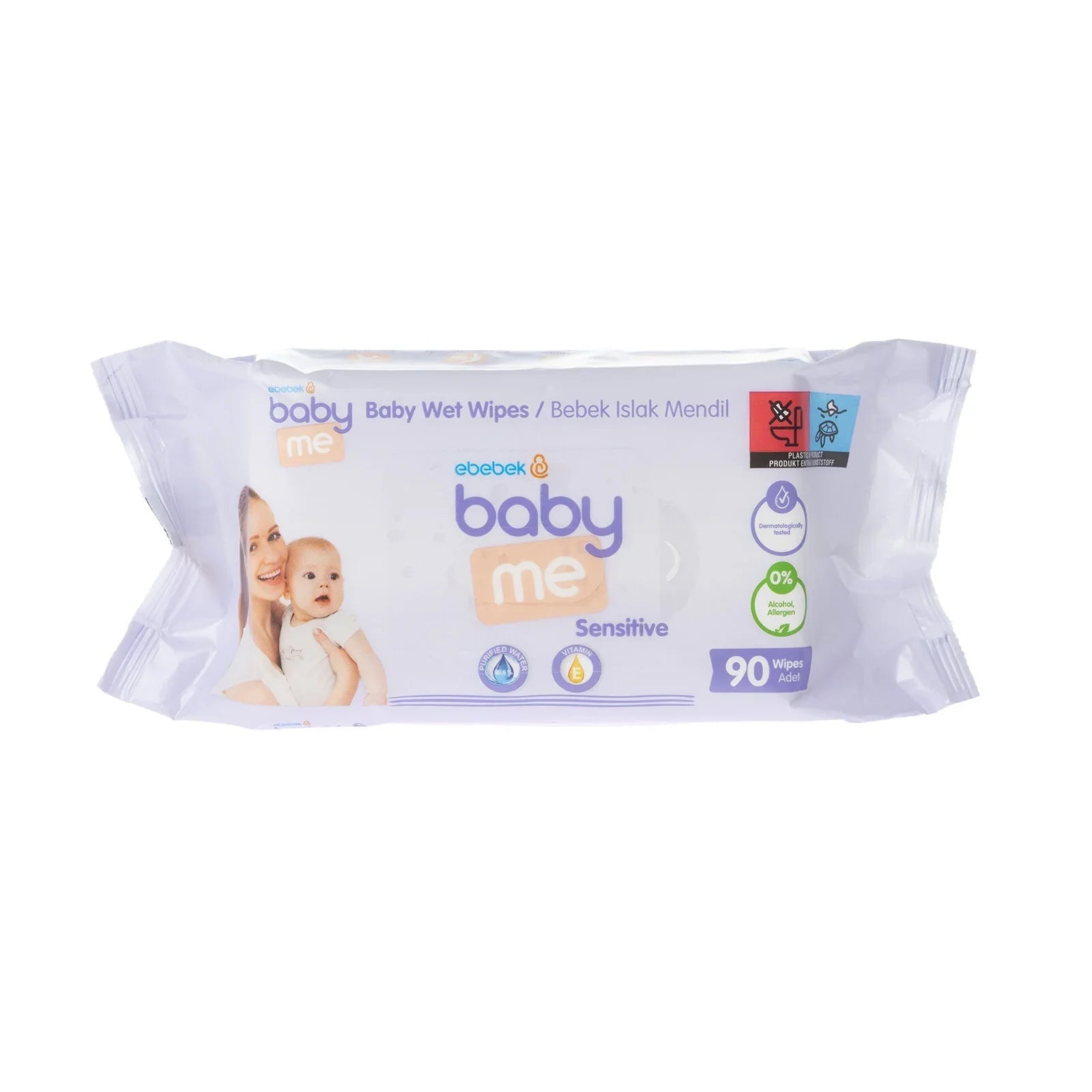 baby me Sensitive Wipes 3x90 pcs - mezetto