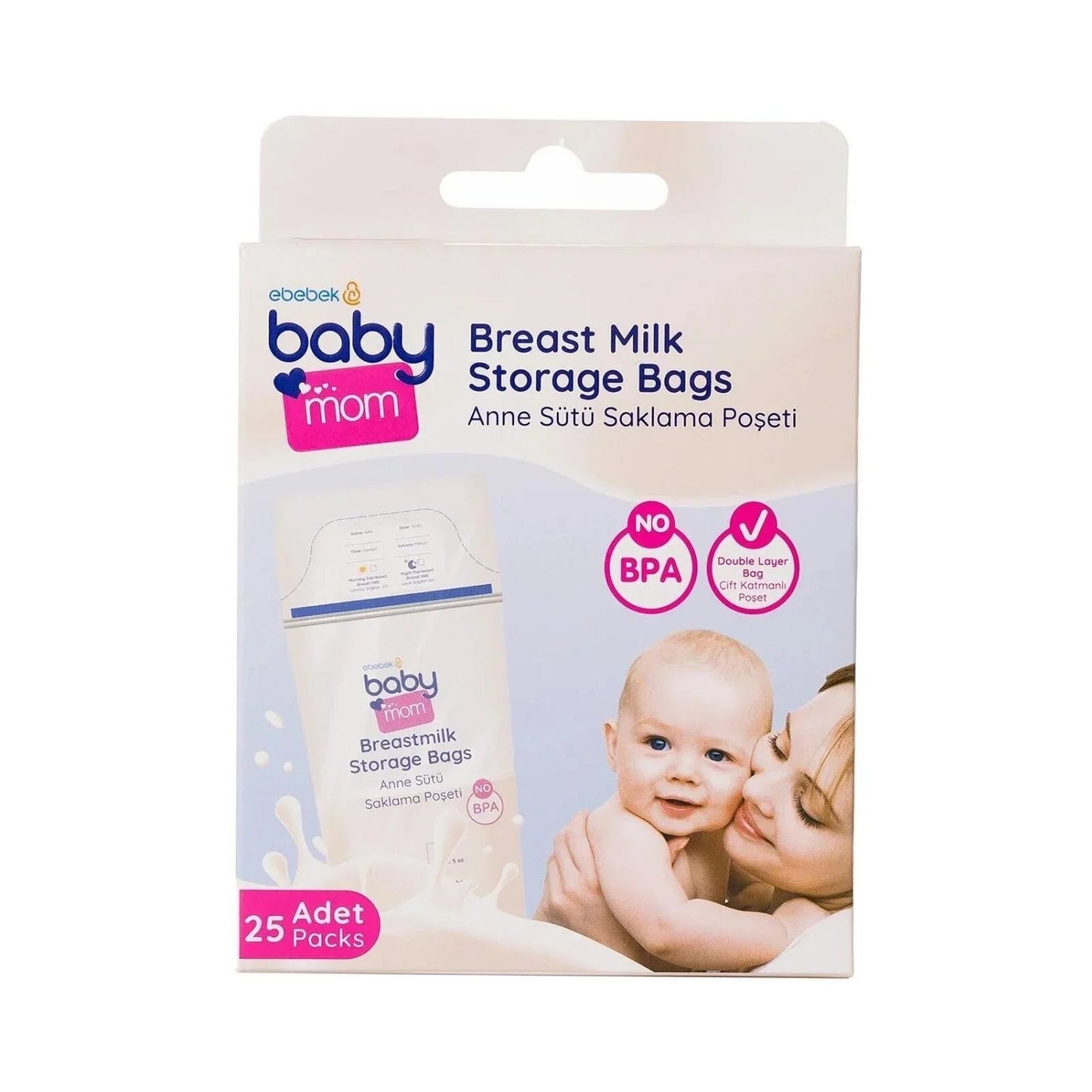 baby mom Breast Milk Storage Bag 25 pcs - mezetto