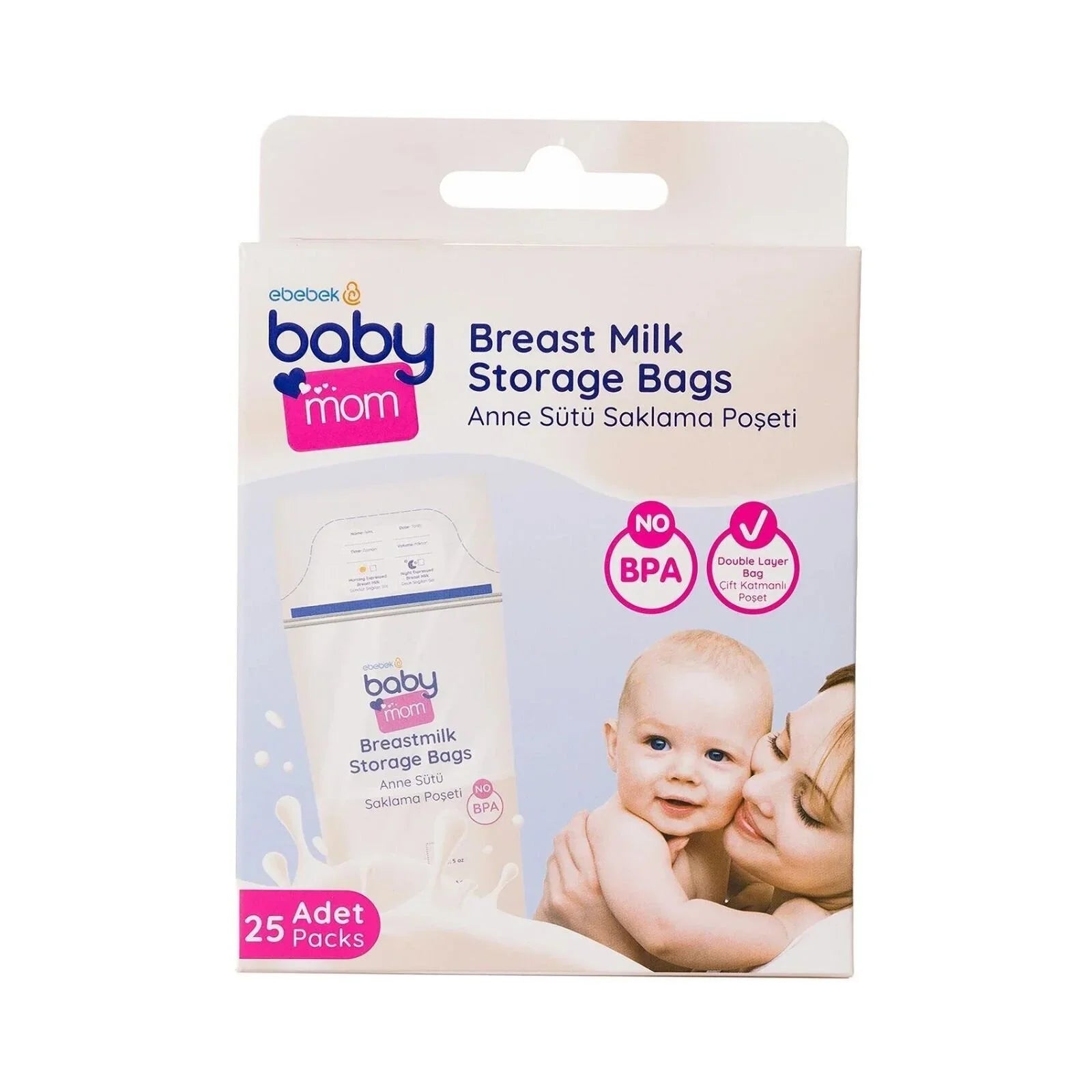 baby mom Breast Milk Storage Bag 25 pcs - mezetto