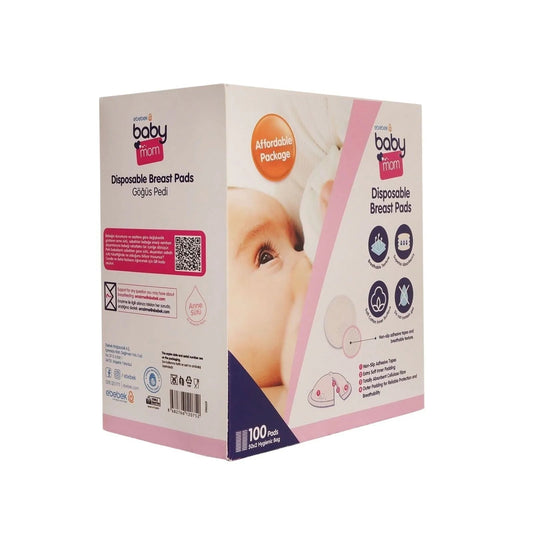 baby mom Disposable Breast Pads 100 pcs - mezetto