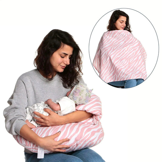 baby mom Eco Breastfeeding & Infant Support Pillow & Nursing Cover Set - mezetto