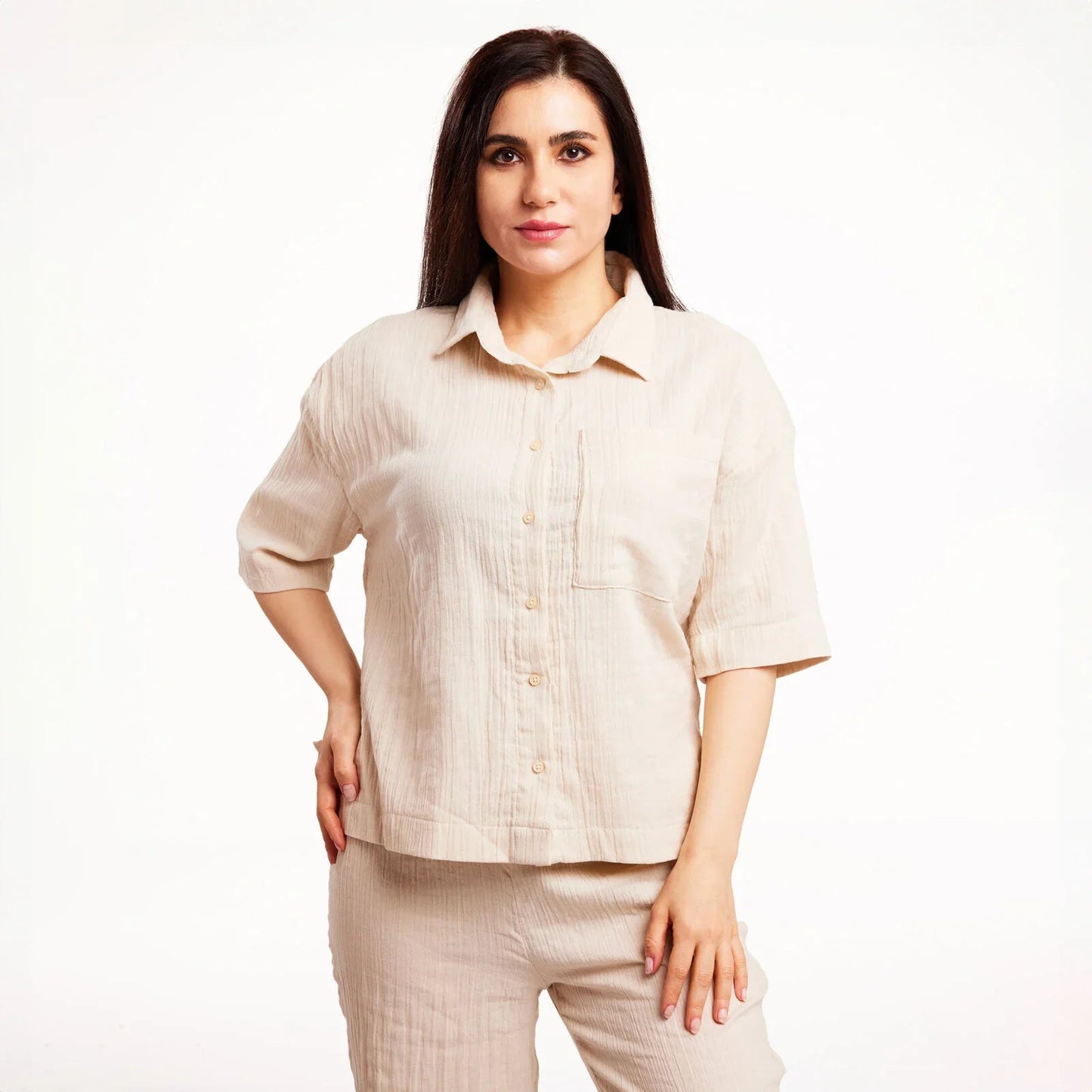 baby mom Maternity Tshirt - Beige - mezetto