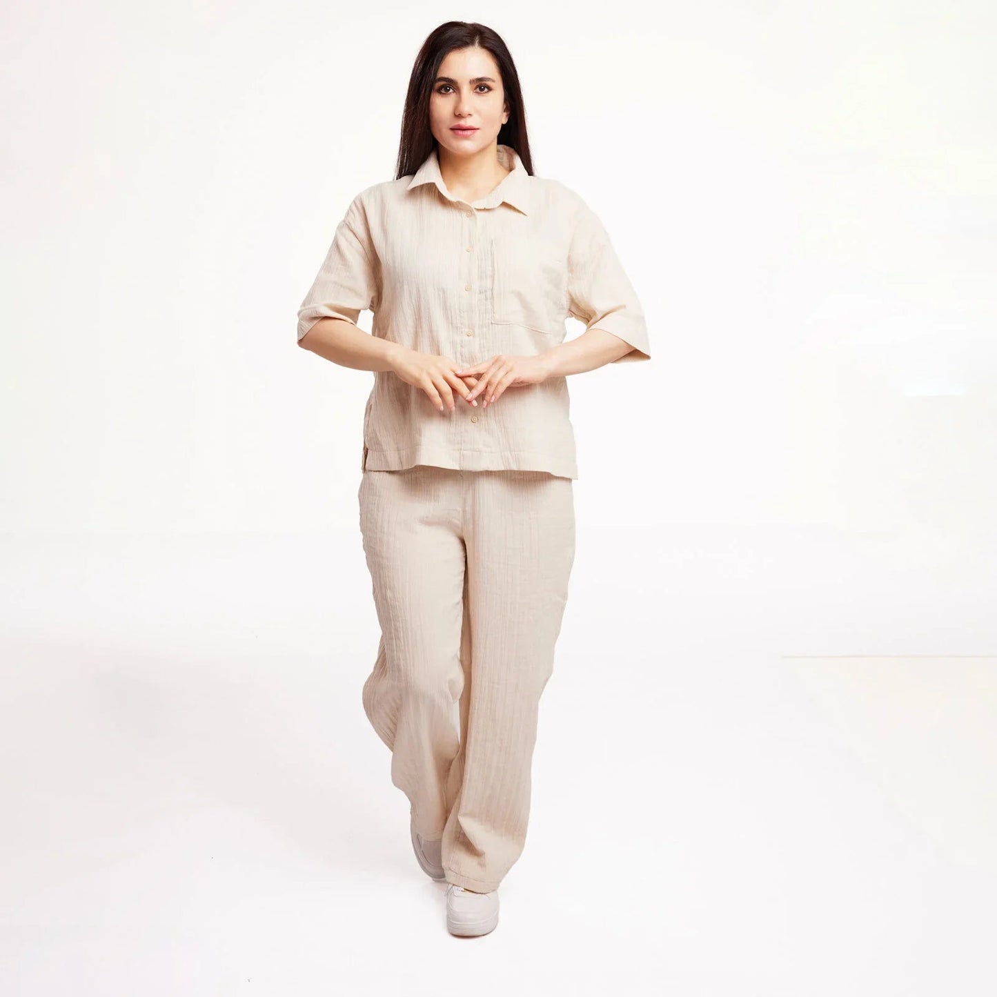 baby mom Maternity Tshirt - Beige - mezetto