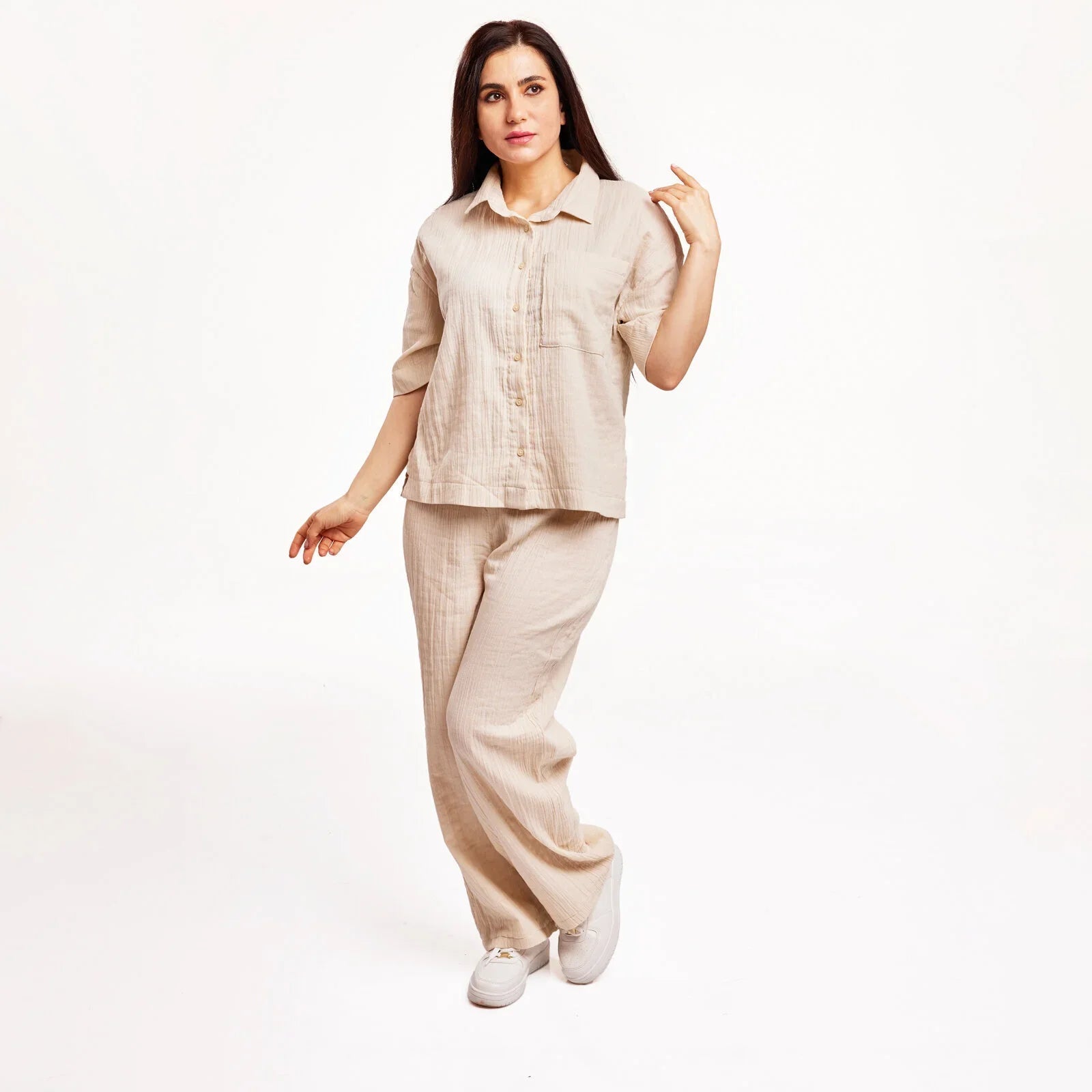 baby mom Maternity Tshirt - Beige - mezetto