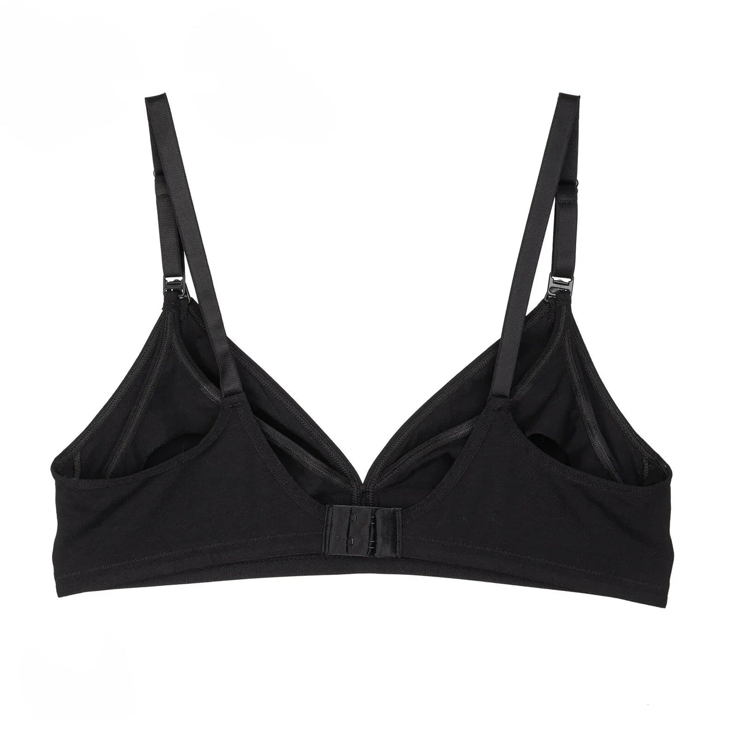 baby mom Non Padded Nursing Bra - Black - mezetto