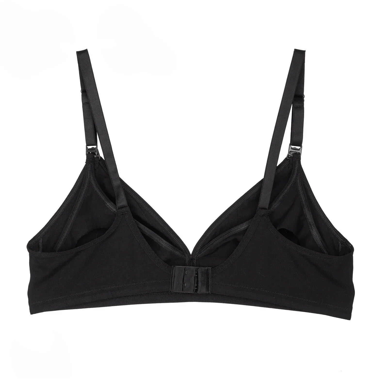 baby mom Non Padded Nursing Bra - Black - mezetto