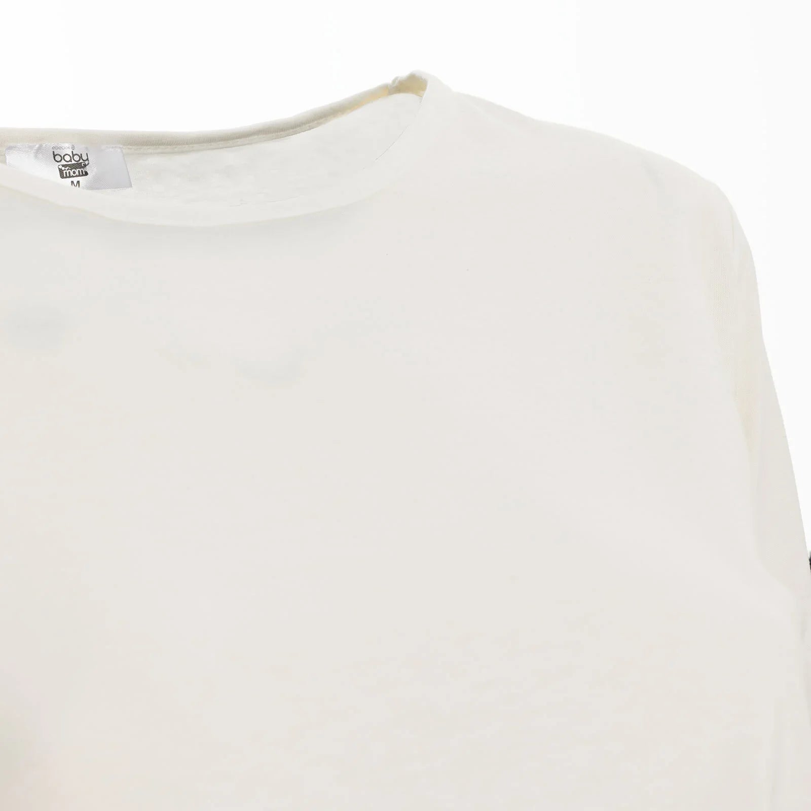 baby mom Short Sleeve Maternity Tshirt - White - mezetto