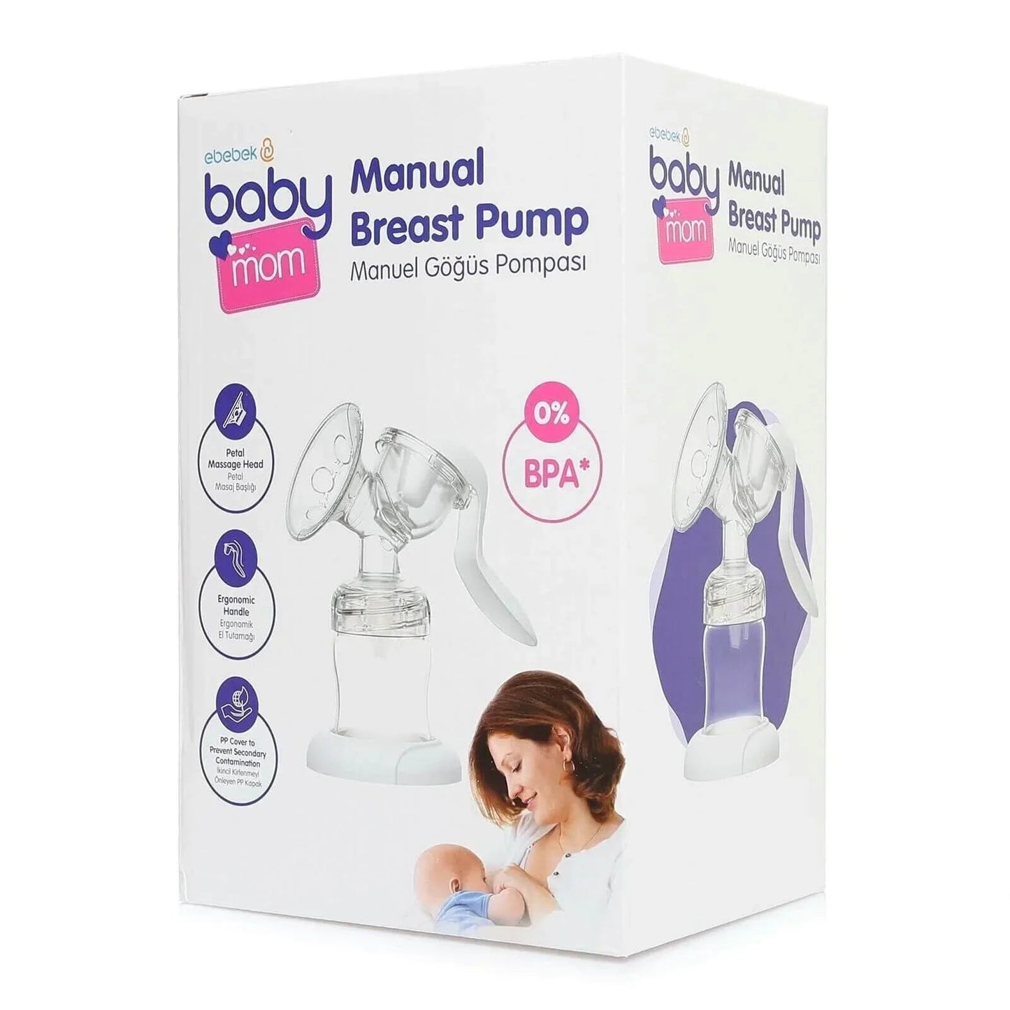 baby mom Single Manual Breast Pump - mezetto