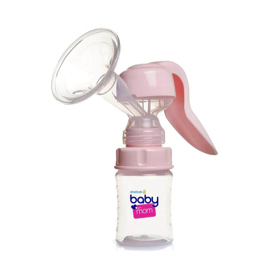 baby mom Single Manual Breast Pump - Pink - mezetto