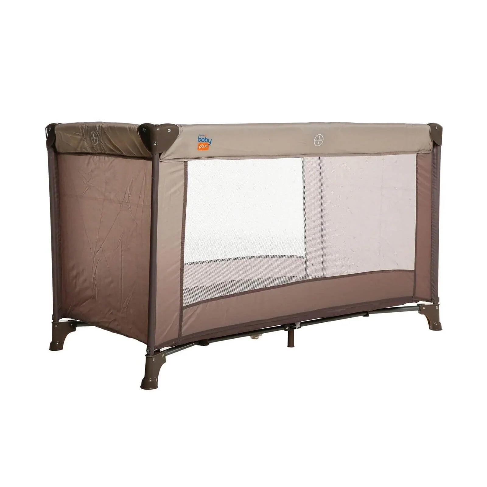 baby plus Eco Travel Cot - Khaki - mezetto