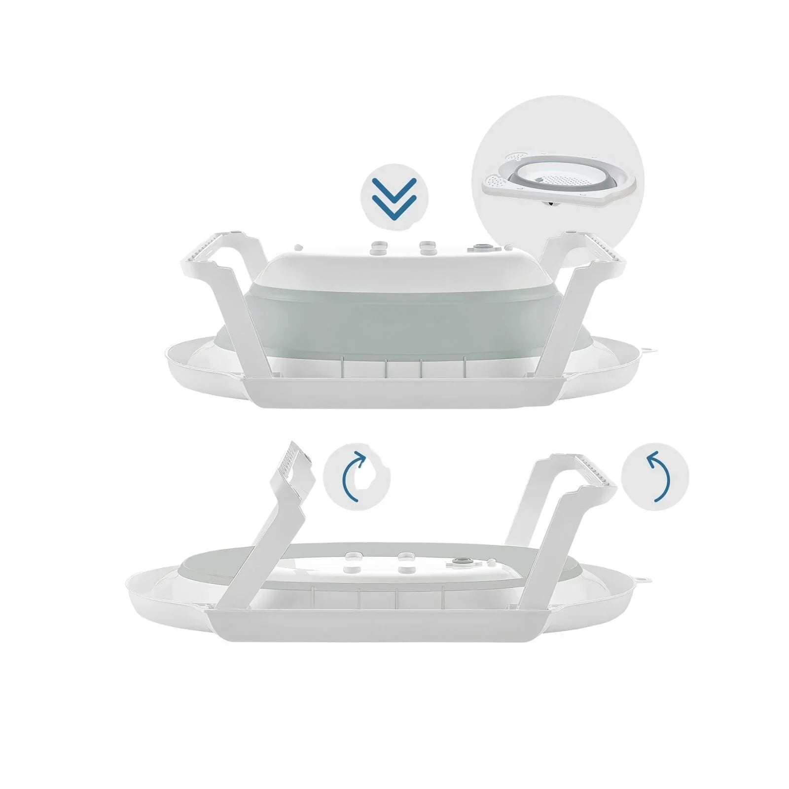 baby plus Foldable Bathtub Set 3 Pcs - mezetto