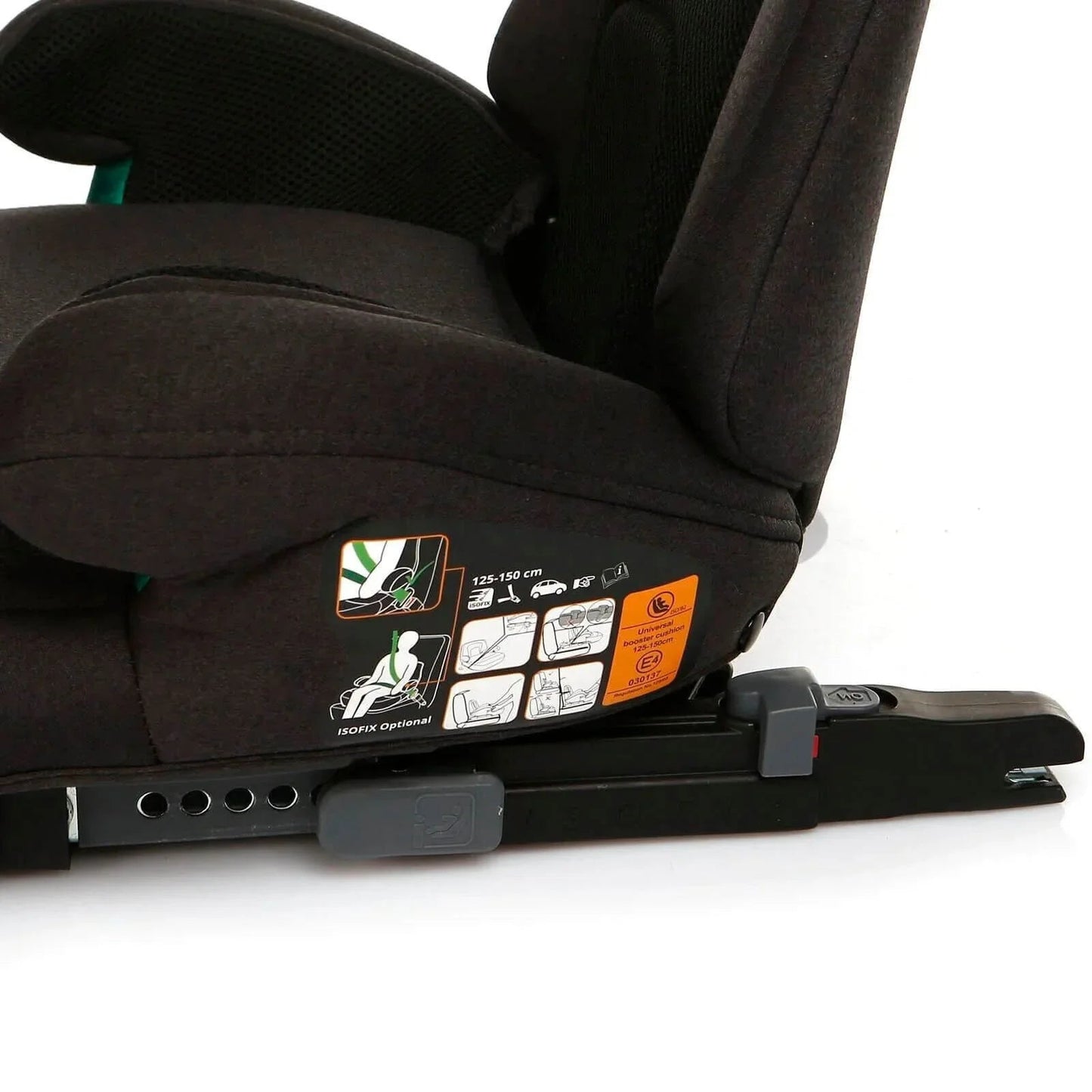 baby plus i - Size X8 (125 - 150 cm) 15 - 36 Kg Booster - Black - mezetto