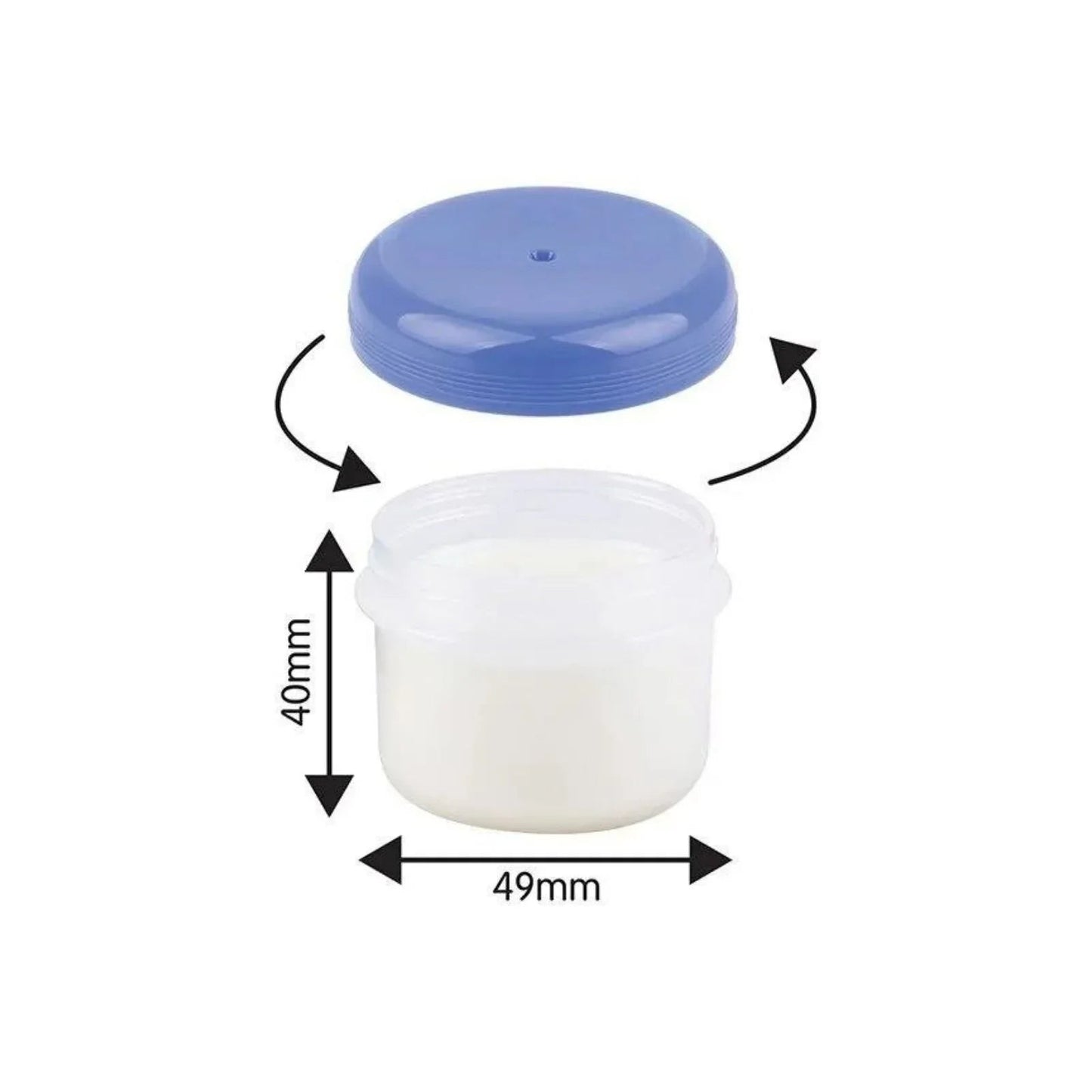 baby plus Milk and Food Storage Container 4 pcs 180ml - mezetto