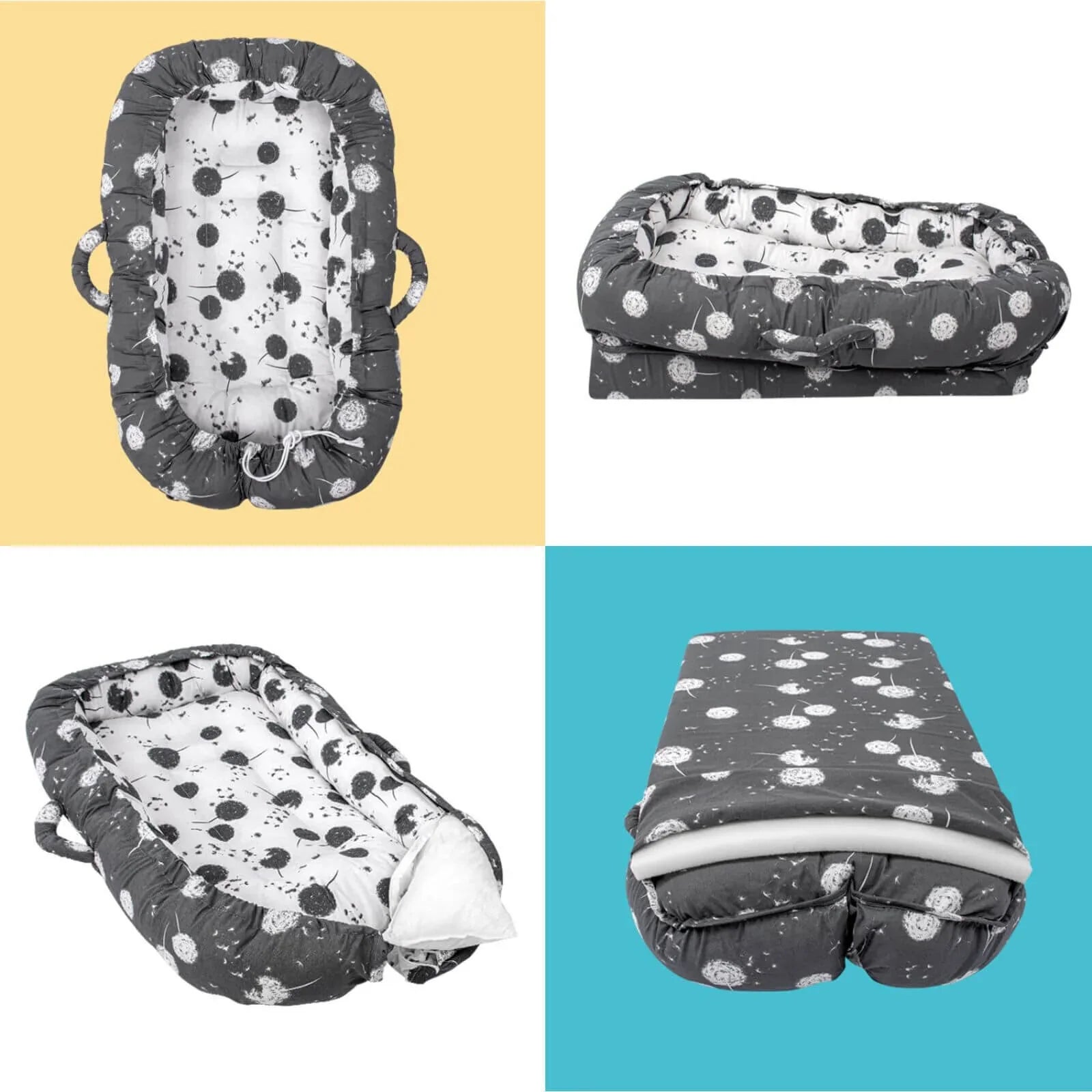 baby plus Mother Side Baby Reflux Bed - Dandelion - mezetto