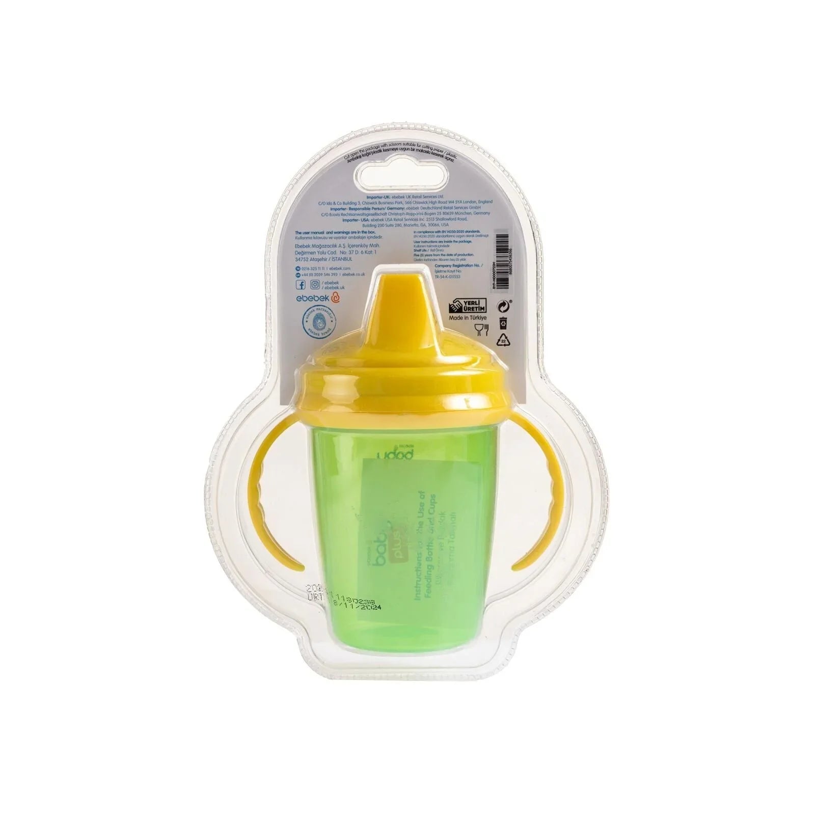 baby plus Non - spill PP Cup 230ml Assorted - mezetto