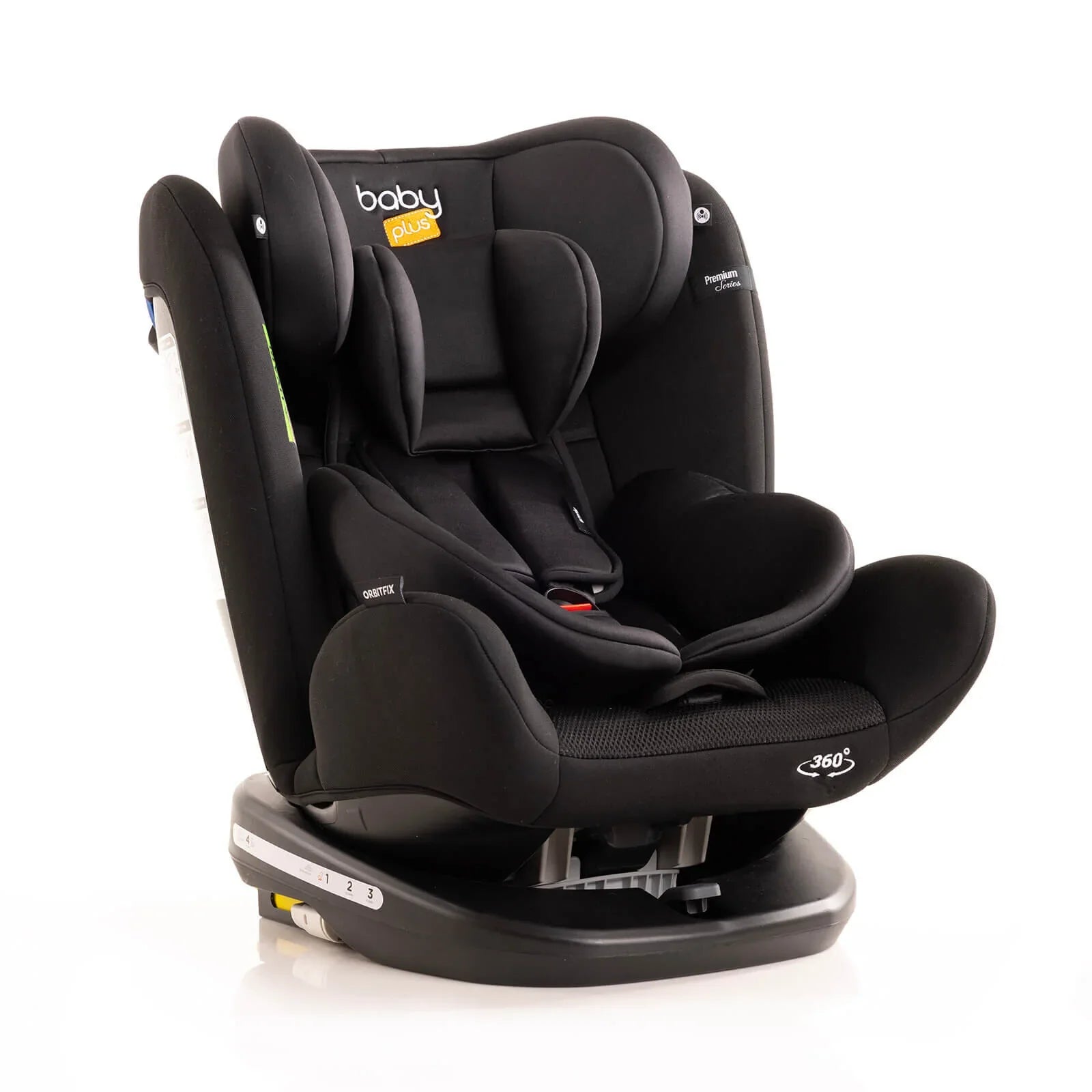 baby plus Orbitfix Group 0/1 Baby Car Seat - Black - mezetto