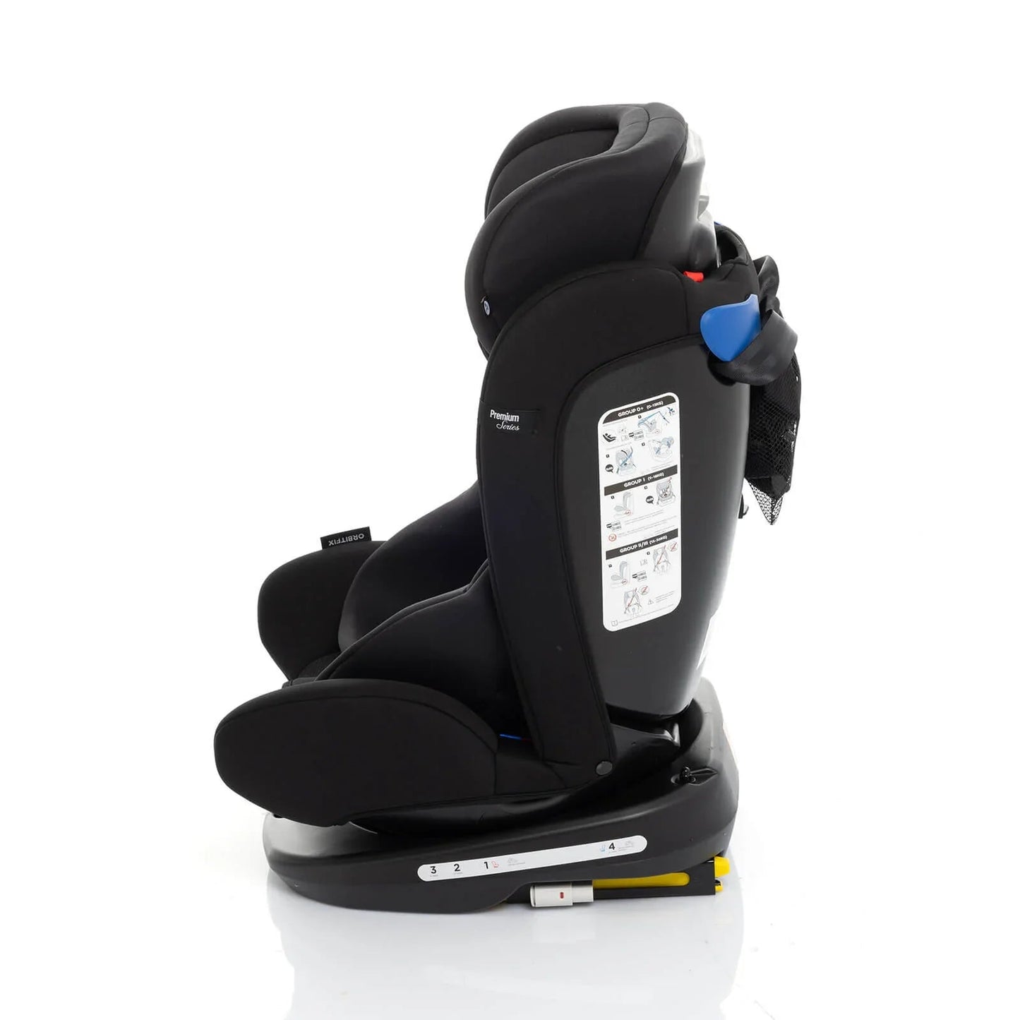 baby plus Orbitfix Group 0/1 Baby Car Seat - Black - mezetto