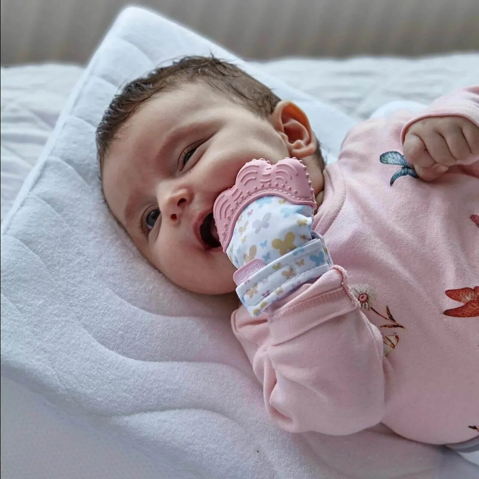 baby toys Baby Teething Mittens Green - mezetto