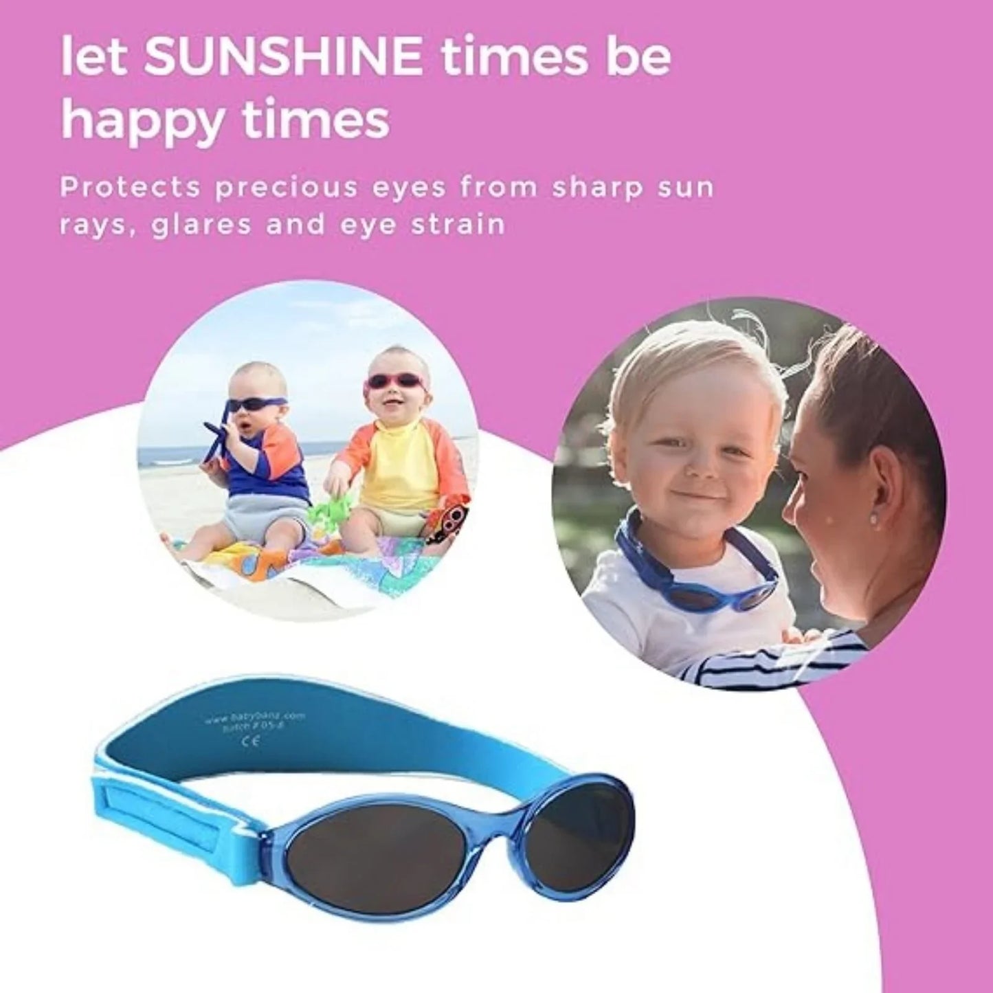 Baby Banz Bubzee Sunglasses 0-2 yrs - Lagoon Blue