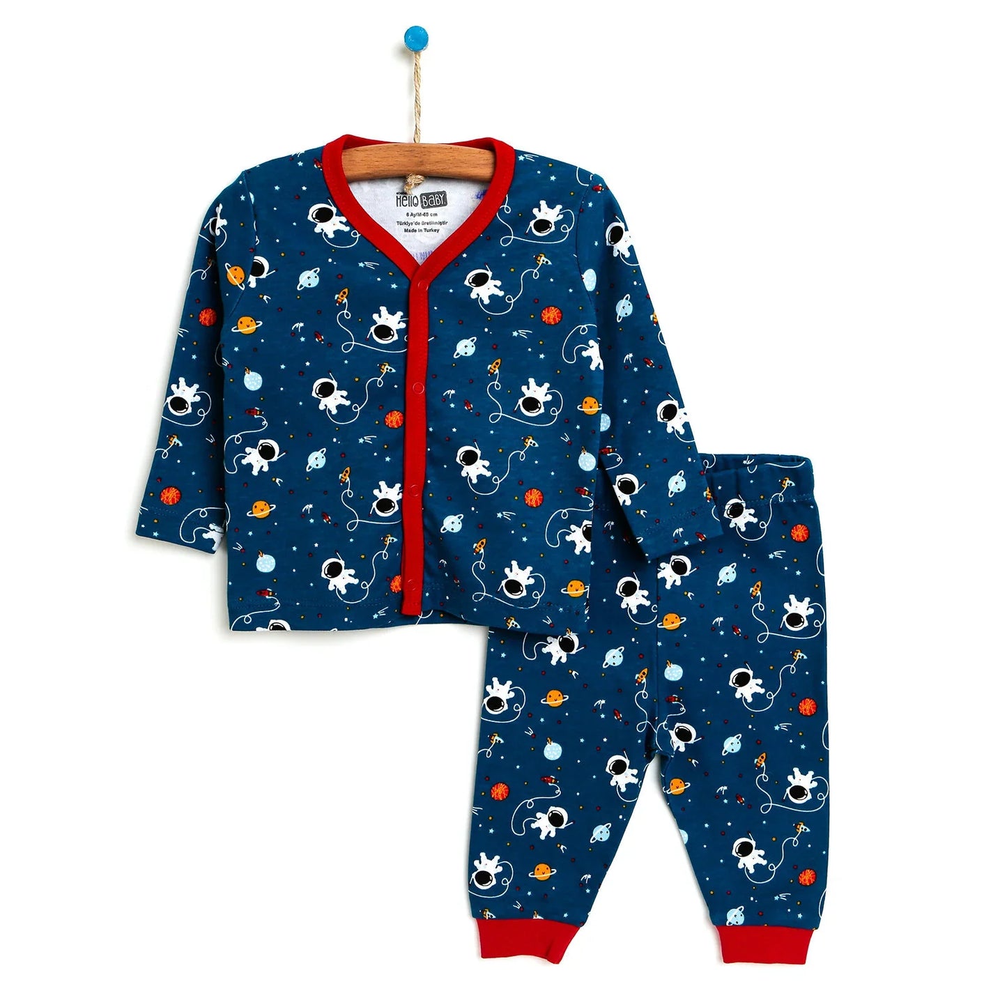 HelloBaby Basic Baby Boy Pyjamas Set - Indigo