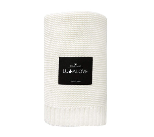 Bamboo baby blanket - Coconut - Classic knit