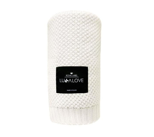 Bamboo baby blanket - Coconut - Macaroon knit