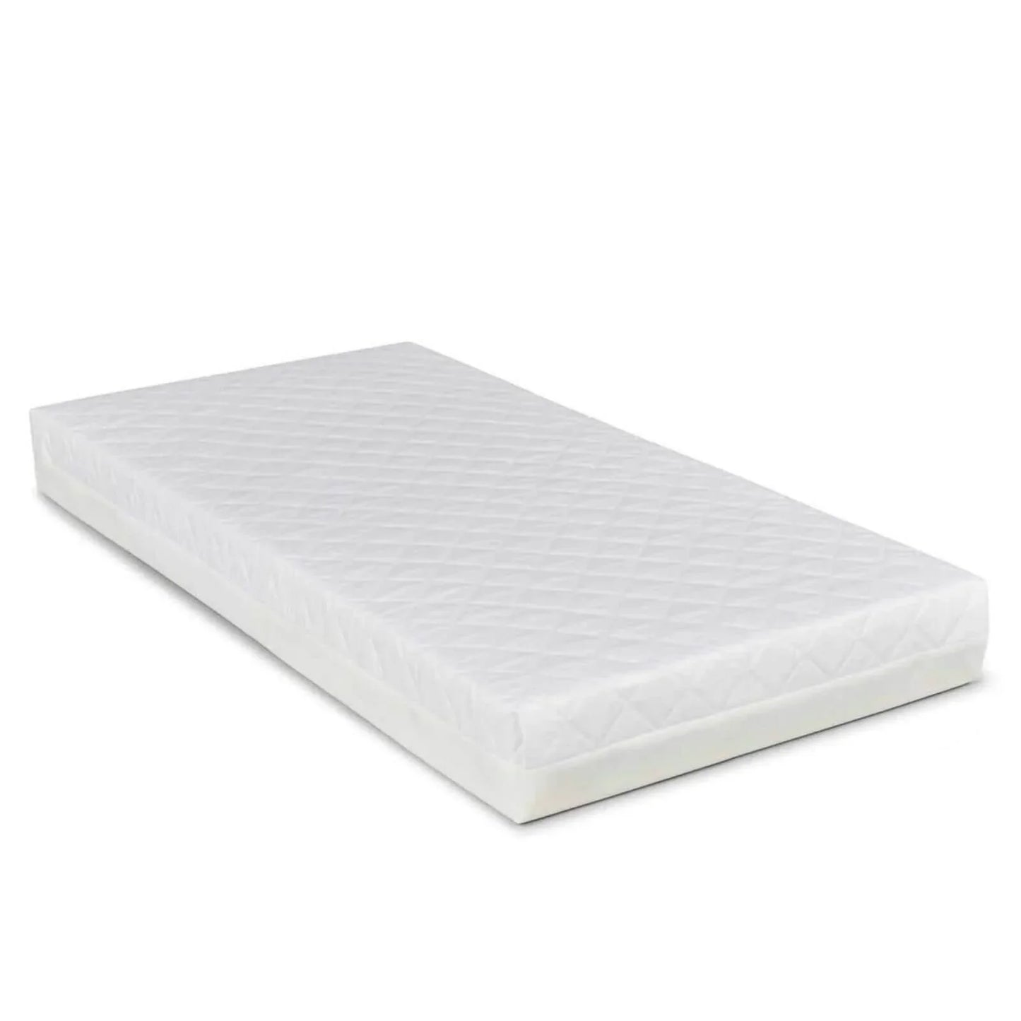 Ickle Bubba Snowdon Mini Cot Bed White - Premium Sprung Mattress