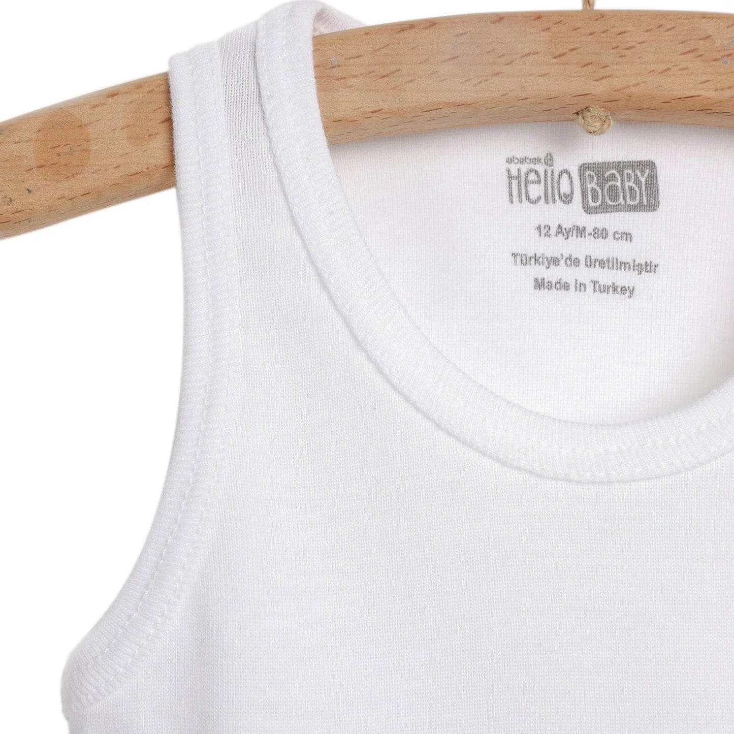 HelloBaby Boy 2-Pack Tanks - White