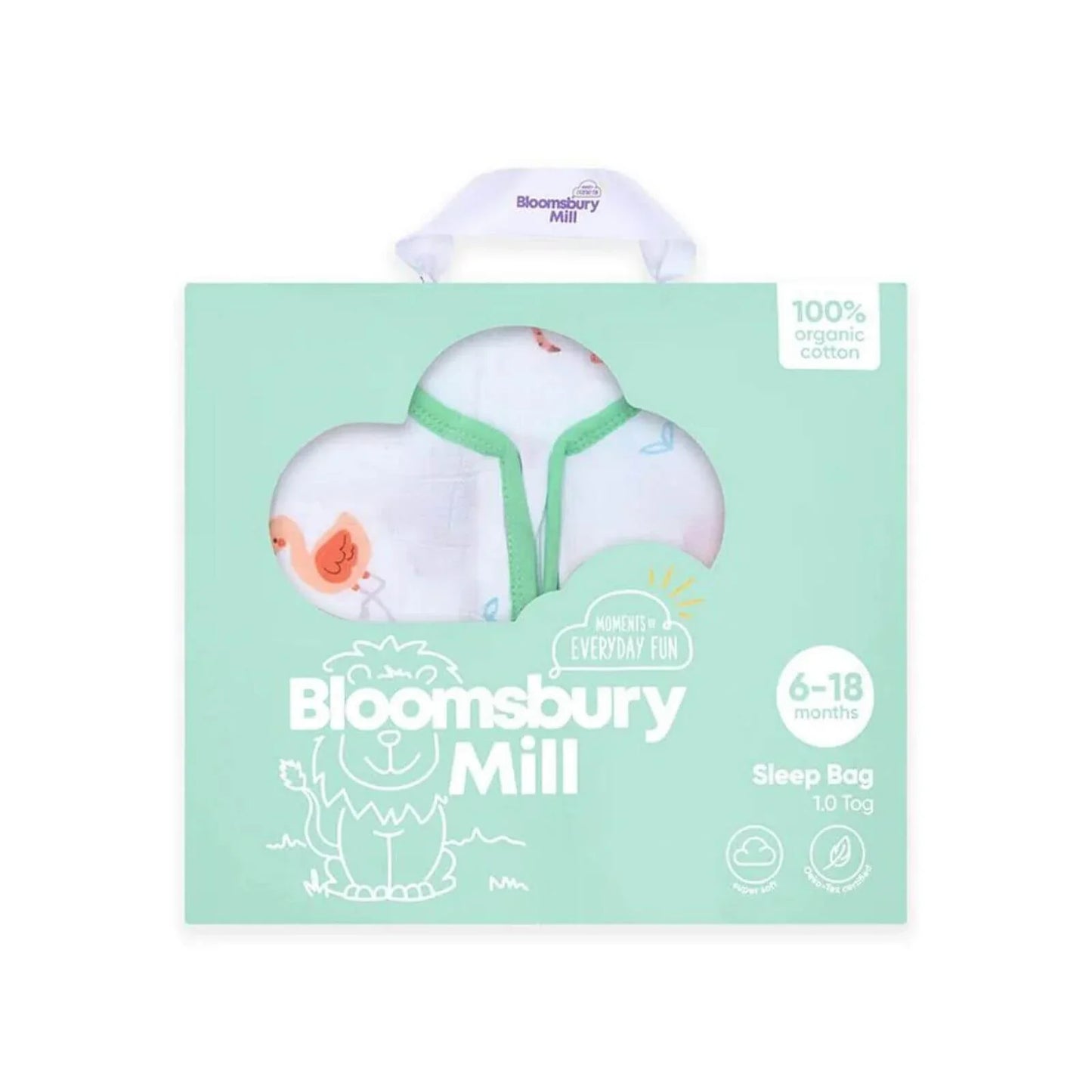 Bloomsbury Mill Jungle Cubs Muslin Sleep Bag