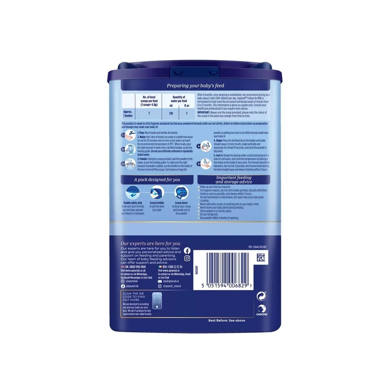 Aptamil 2 Follow On Milk Formula 6-12 months 800g