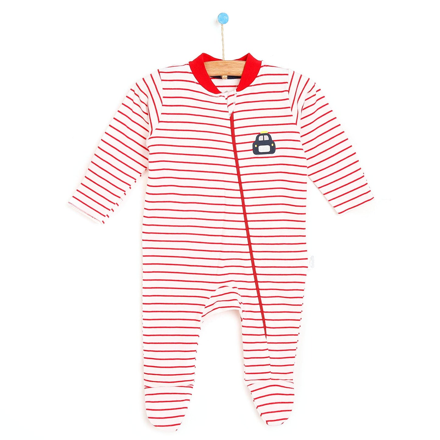 Bebetto Footed Jumpsuit - Red