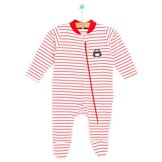 Bebetto Footed Jumpsuit - Red