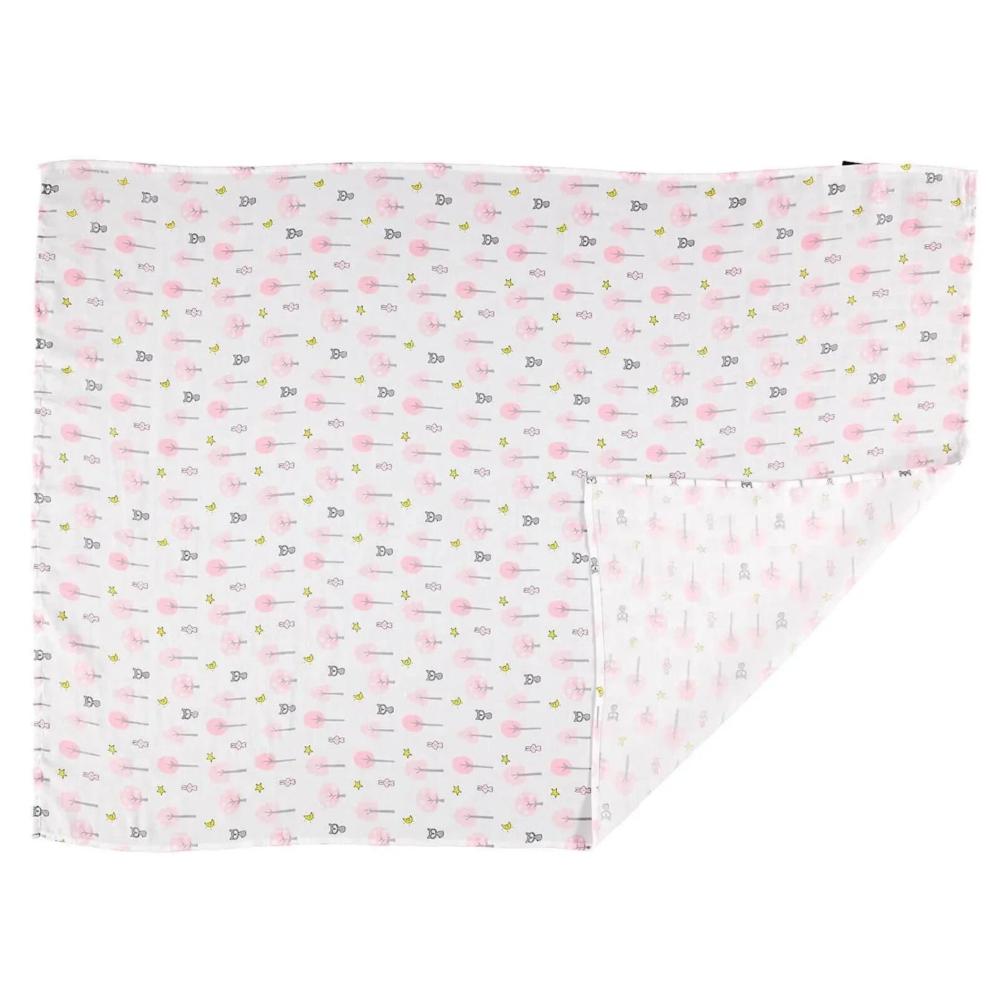 Mollia Square Muslin Blanket - Light Pink