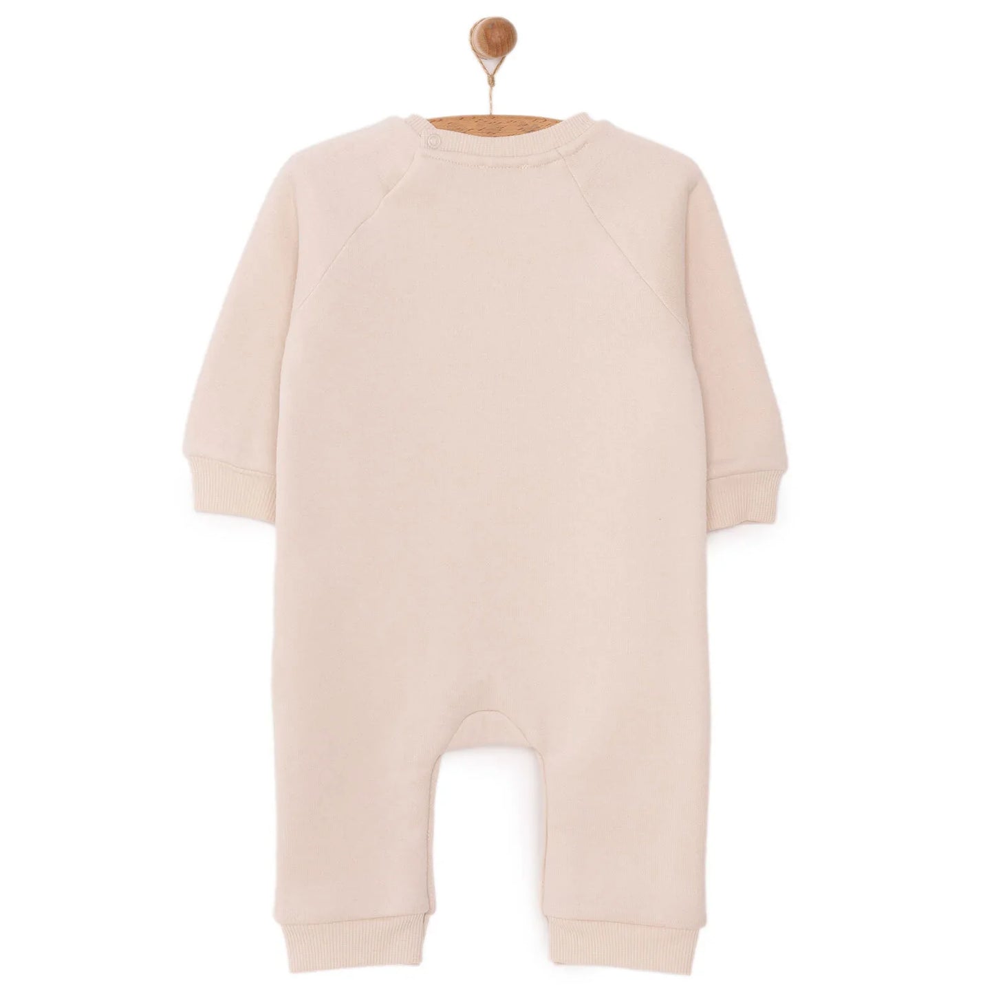 HelloBaby Newborn Girl Figure Jumpsuit - Beige