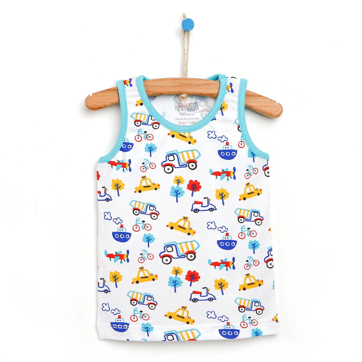 HelloBaby Basic Baby Boy Tank Top - White