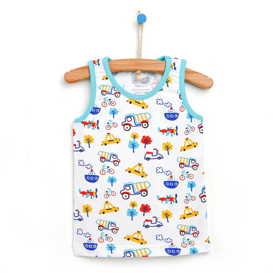 HelloBaby Basic Baby Boy Tank Top - White